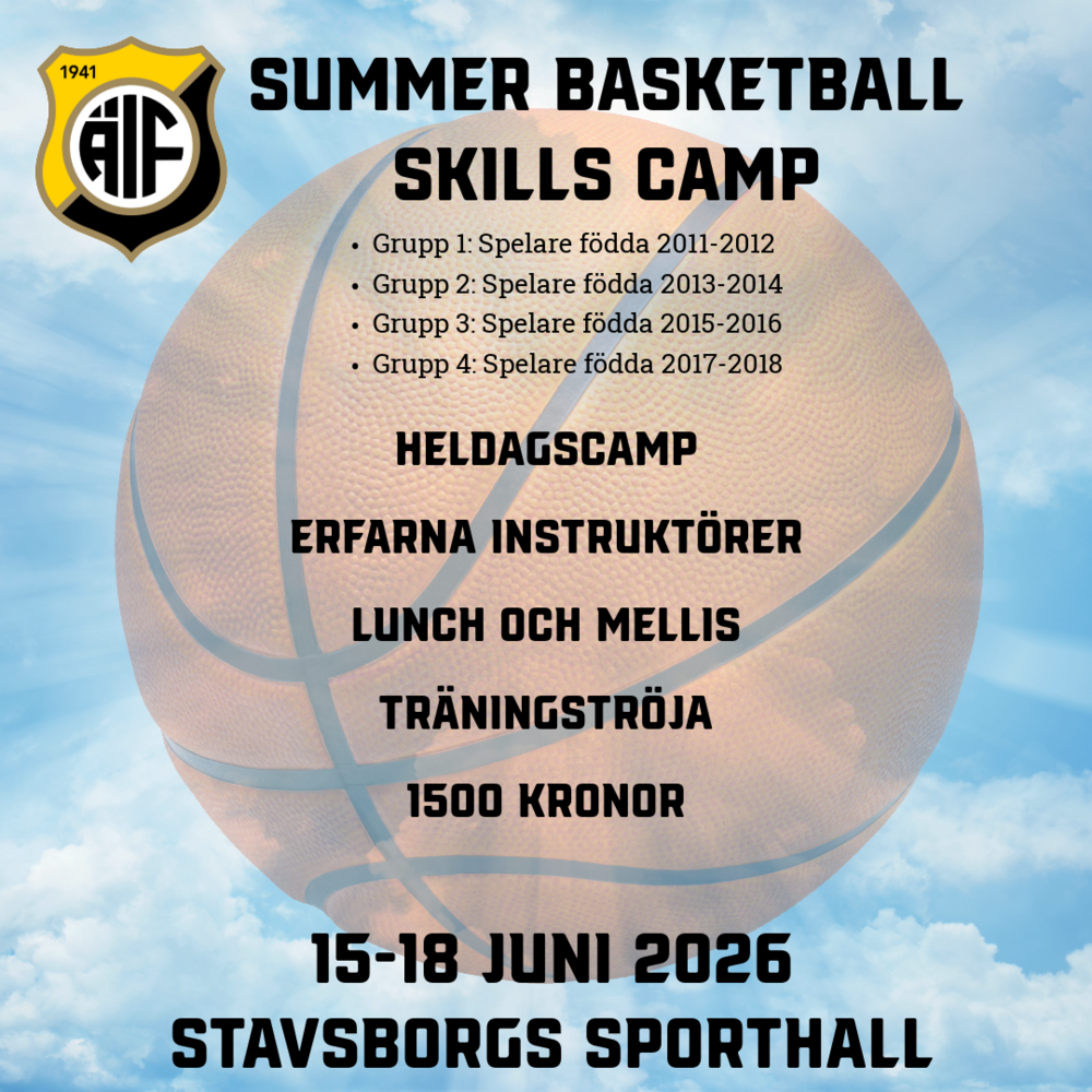 Basket Anmälan Summer skills camp 2026